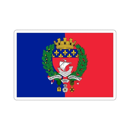 Flag of Paris France STICKER Vinyl Die-Cut Decal 5 Inch - The Sticker Space