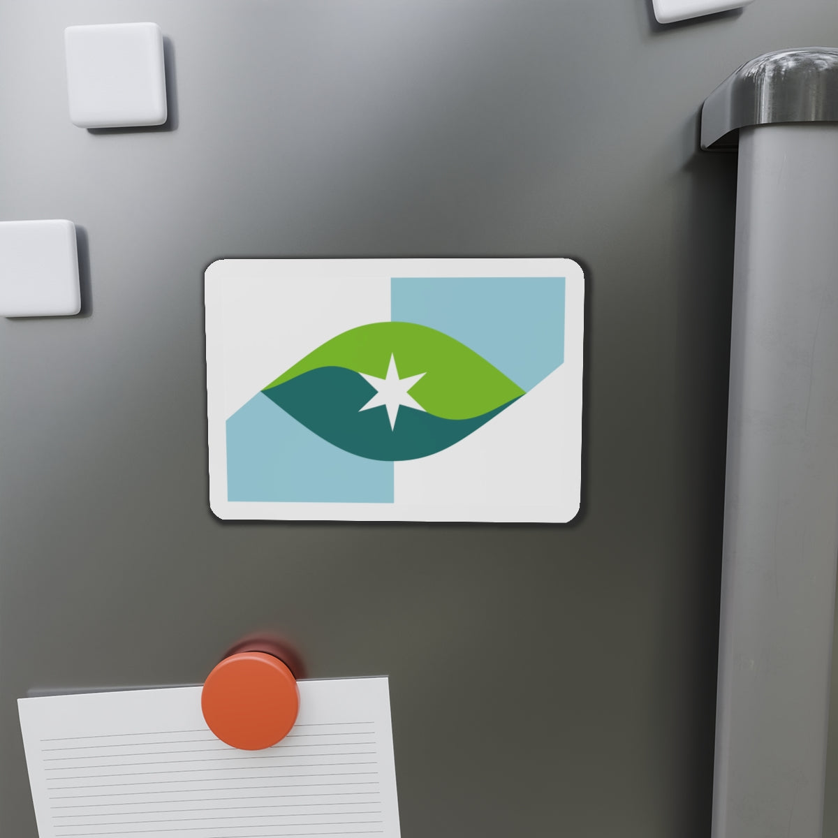 Flag of Park City Kansas - Die-Cut Magnet-The Sticker Space