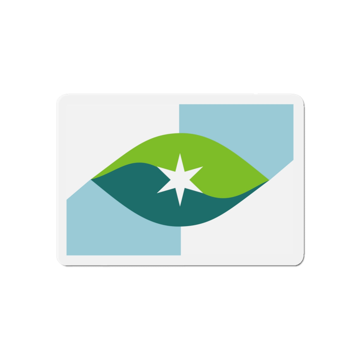 Flag of Park City Kansas - Die-Cut Magnet-6 × 6"-The Sticker Space