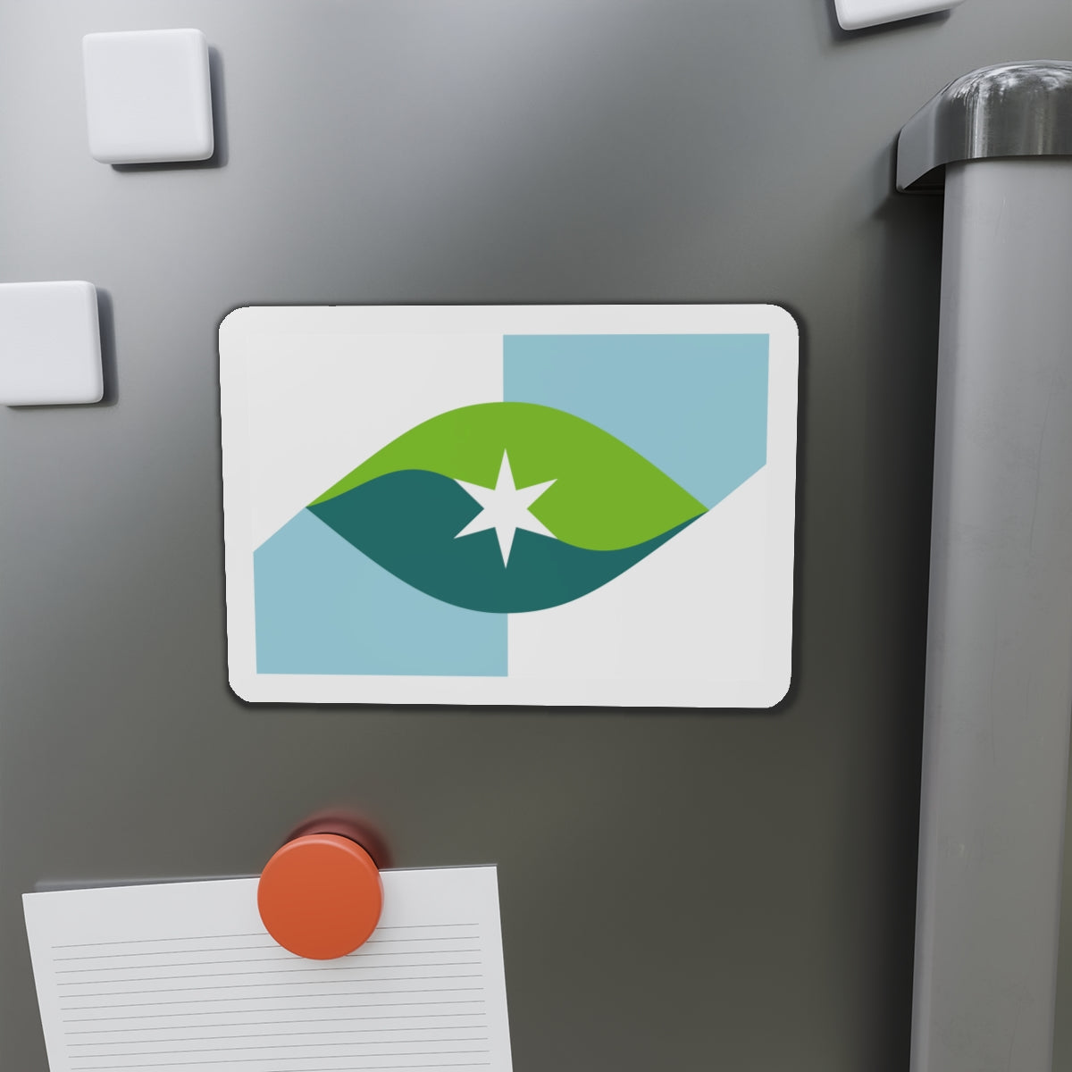 Flag of Park City Kansas - Die-Cut Magnet-The Sticker Space