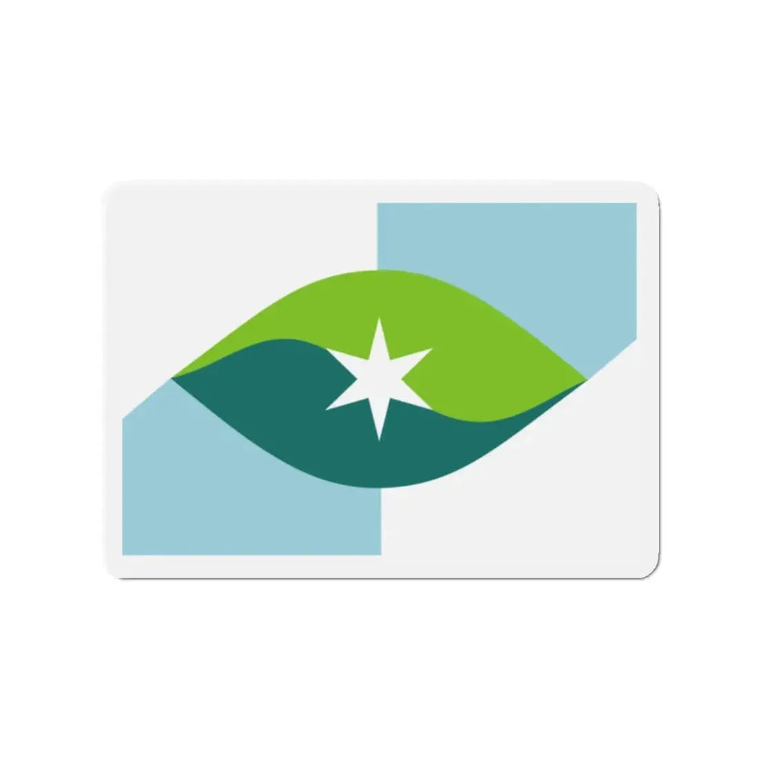 Flag of Park City Kansas - Refrigerator Magnet 2 Inch - The Sticker Space