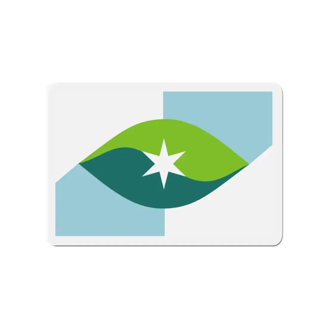 Flag of Park City Kansas - Refrigerator Magnet 3 Inch - The Sticker Space