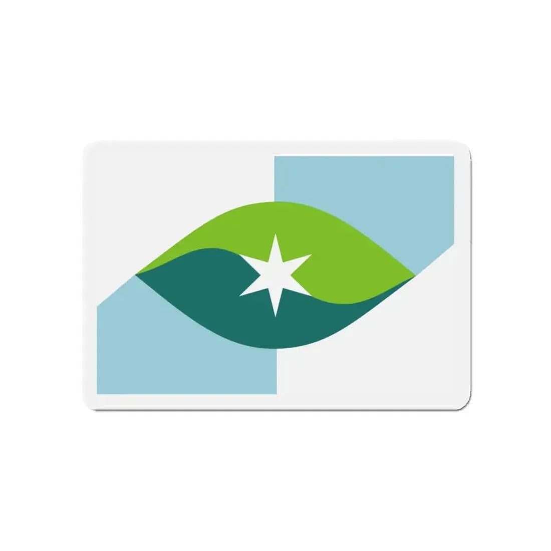 Flag of Park City Kansas - Refrigerator Magnet 4 Inch - The Sticker Space