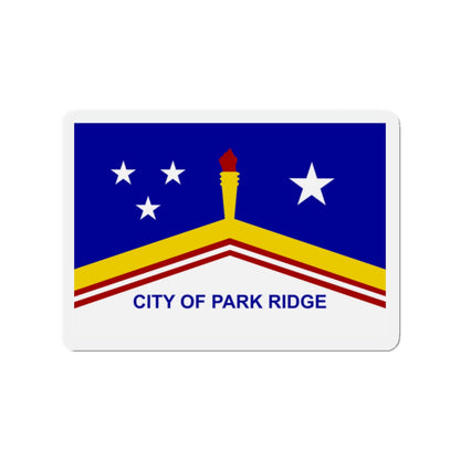 Flag of Park Ridge Illinois - Die-Cut Magnet-2" x 2"-The Sticker Space