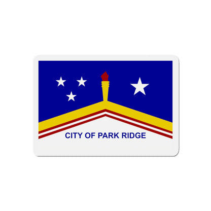 Flag of Park Ridge Illinois - Die-Cut Magnet-5" x 5"-The Sticker Space