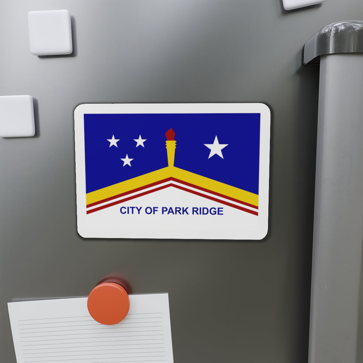 Flag of Park Ridge Illinois - Die-Cut Magnet-The Sticker Space