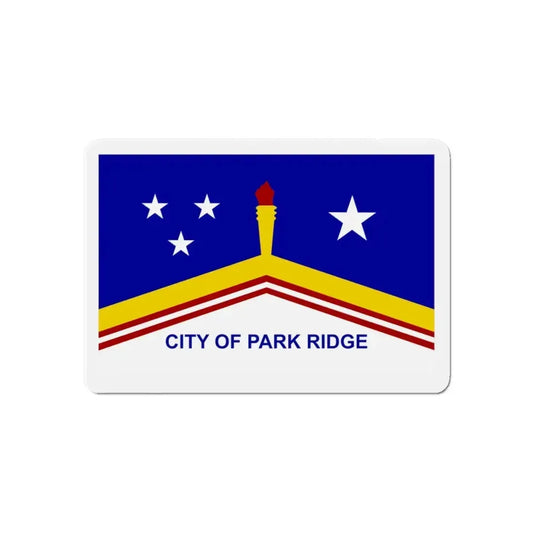 Flag of Park Ridge Illinois - Refrigerator Magnet 6 Inch - The Sticker Space