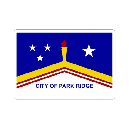 Flag of Park Ridge Illinois USA STICKER Vinyl Die-Cut Decal-5 Inch-The Sticker Space