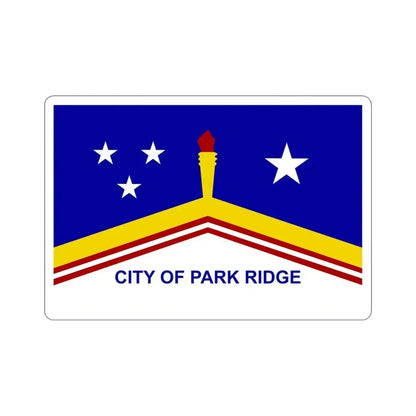 Flag of Park Ridge Illinois USA STICKER Vinyl Die-Cut Decal - The Sticker Space