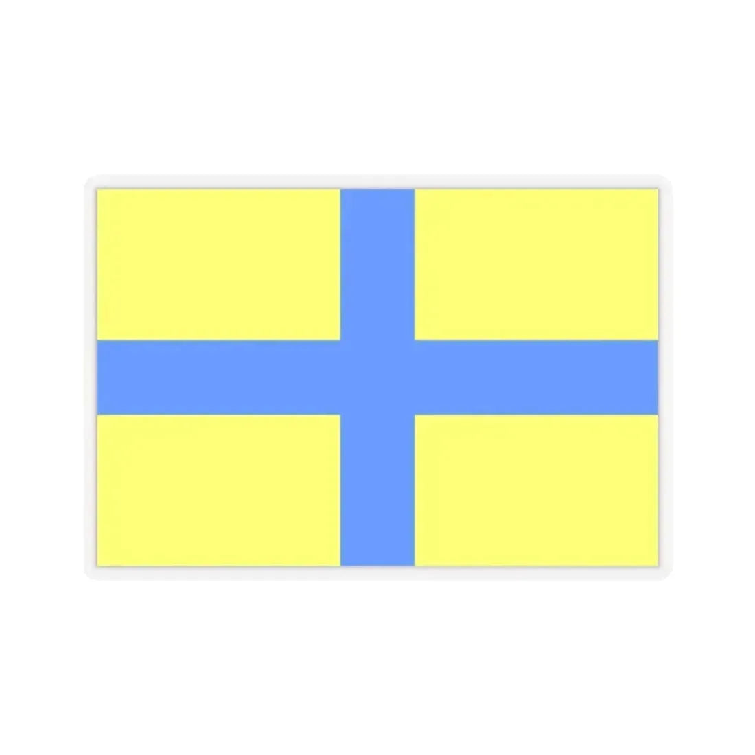 Flag of Parma Italy - STICKER Vinyl Kiss-Cut Decal 2 Inch Transparent - The Sticker Space