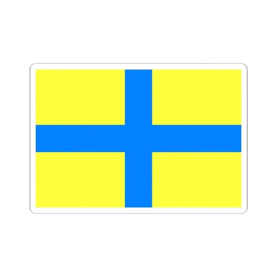 Flag of Parma Italy - STICKER Vinyl Kiss-Cut Decal 2 Inch White - The Sticker Space