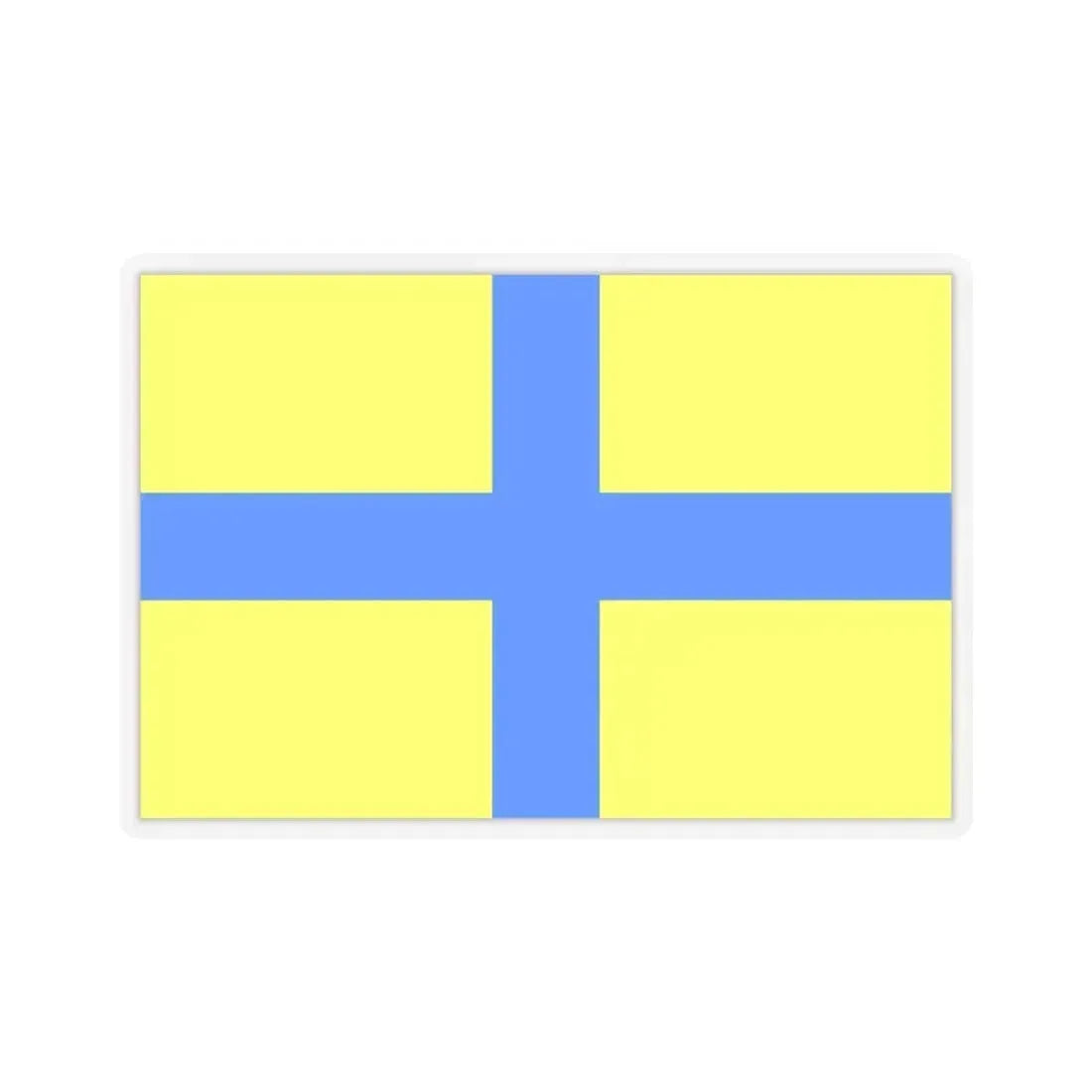 Flag of Parma Italy - STICKER Vinyl Kiss-Cut Decal 3 Inch Transparent - The Sticker Space
