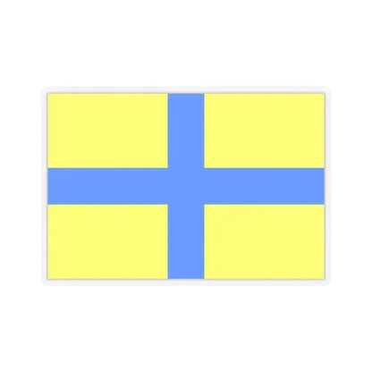Flag of Parma Italy - STICKER Vinyl Kiss-Cut Decal 3 Inch Transparent - The Sticker Space