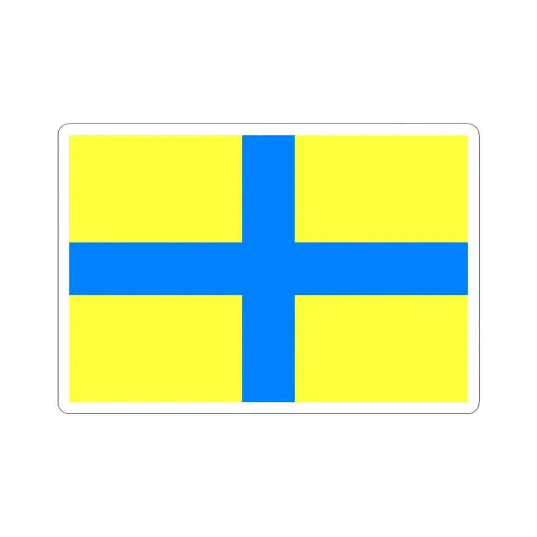 Flag of Parma Italy - STICKER Vinyl Kiss-Cut Decal 3 Inch White - The Sticker Space