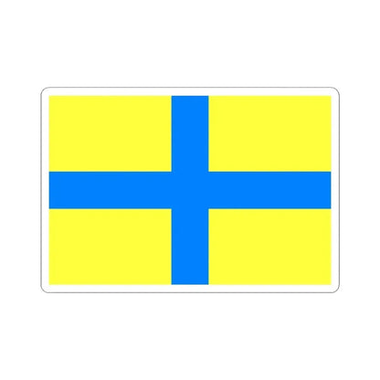 Flag of Parma Italy - STICKER Vinyl Kiss-Cut Decal 3 Inch White - The Sticker Space