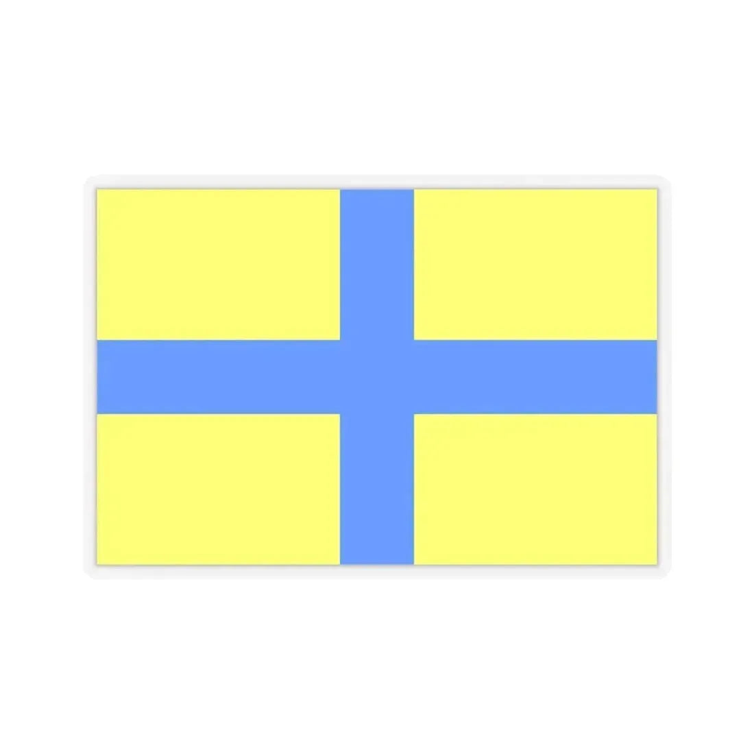 Flag of Parma Italy - STICKER Vinyl Kiss-Cut Decal 4 Inch Transparent - The Sticker Space