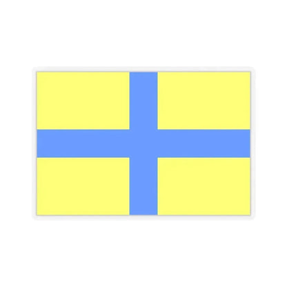 Flag of Parma Italy - STICKER Vinyl Kiss-Cut Decal 4 Inch Transparent - The Sticker Space