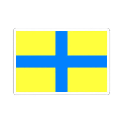 Flag of Parma Italy - STICKER Vinyl Kiss-Cut Decal 4 Inch White - The Sticker Space