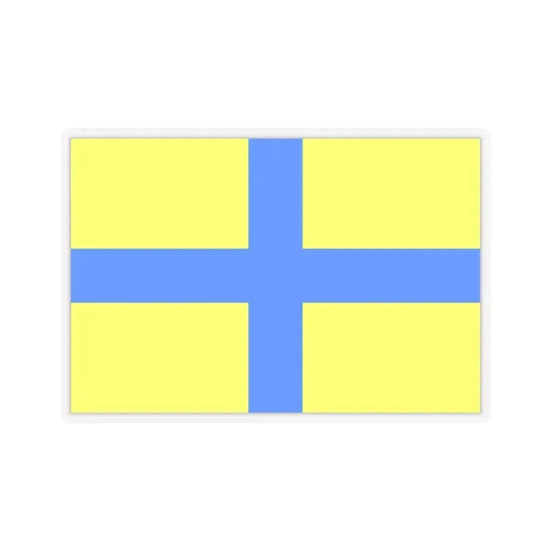 Flag of Parma Italy - STICKER Vinyl Kiss-Cut Decal 6 Inch Transparent - The Sticker Space