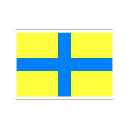 Flag of Parma Italy - STICKER Vinyl Kiss-Cut Decal 6 Inch White - The Sticker Space