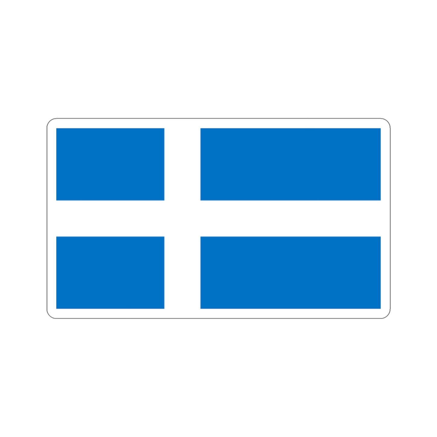 Flag of Pärnu Estonia STICKER Vinyl Die-Cut Decal-2 Inch-The Sticker Space