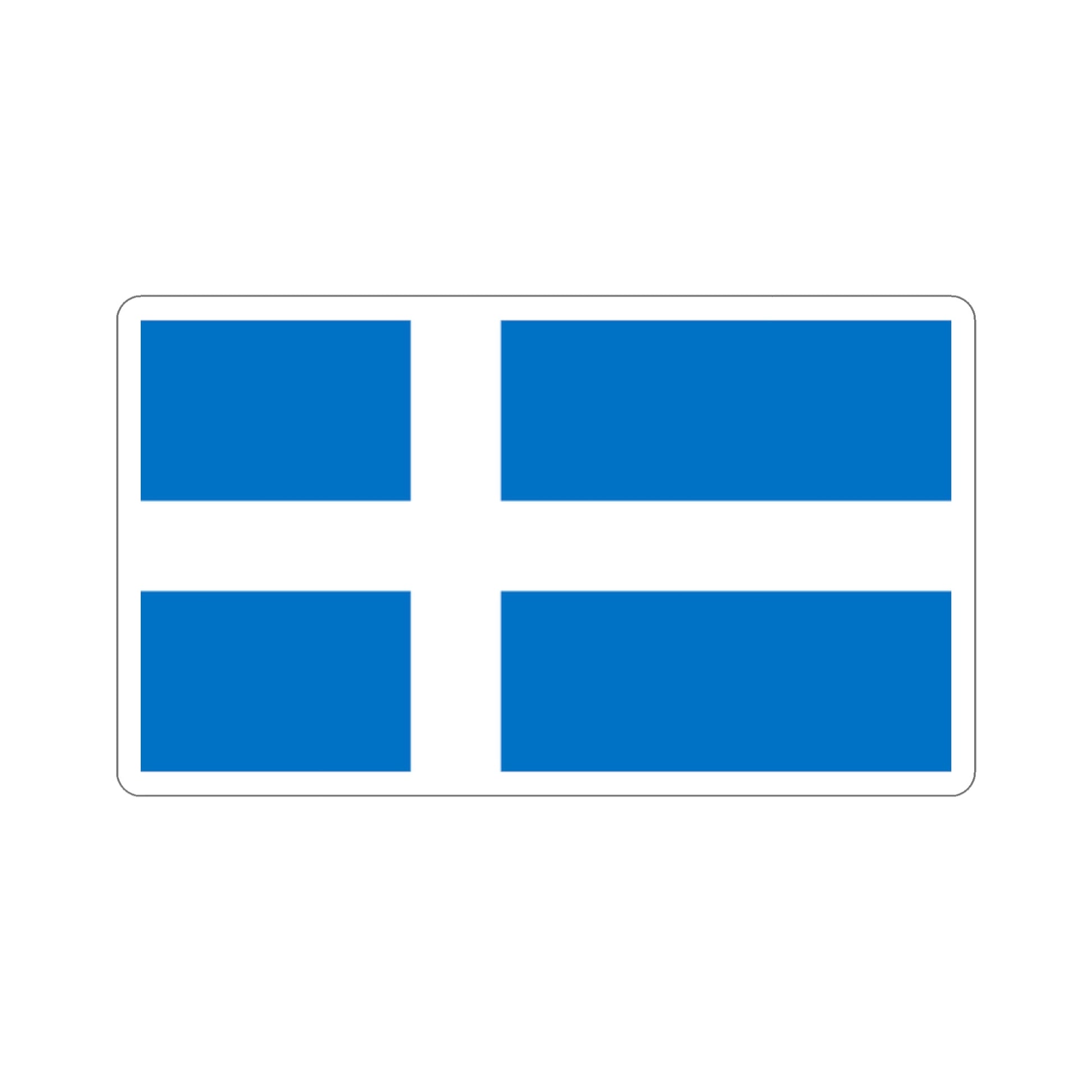 Flag of Pärnu Estonia STICKER Vinyl Die-Cut Decal-2 Inch-The Sticker Space