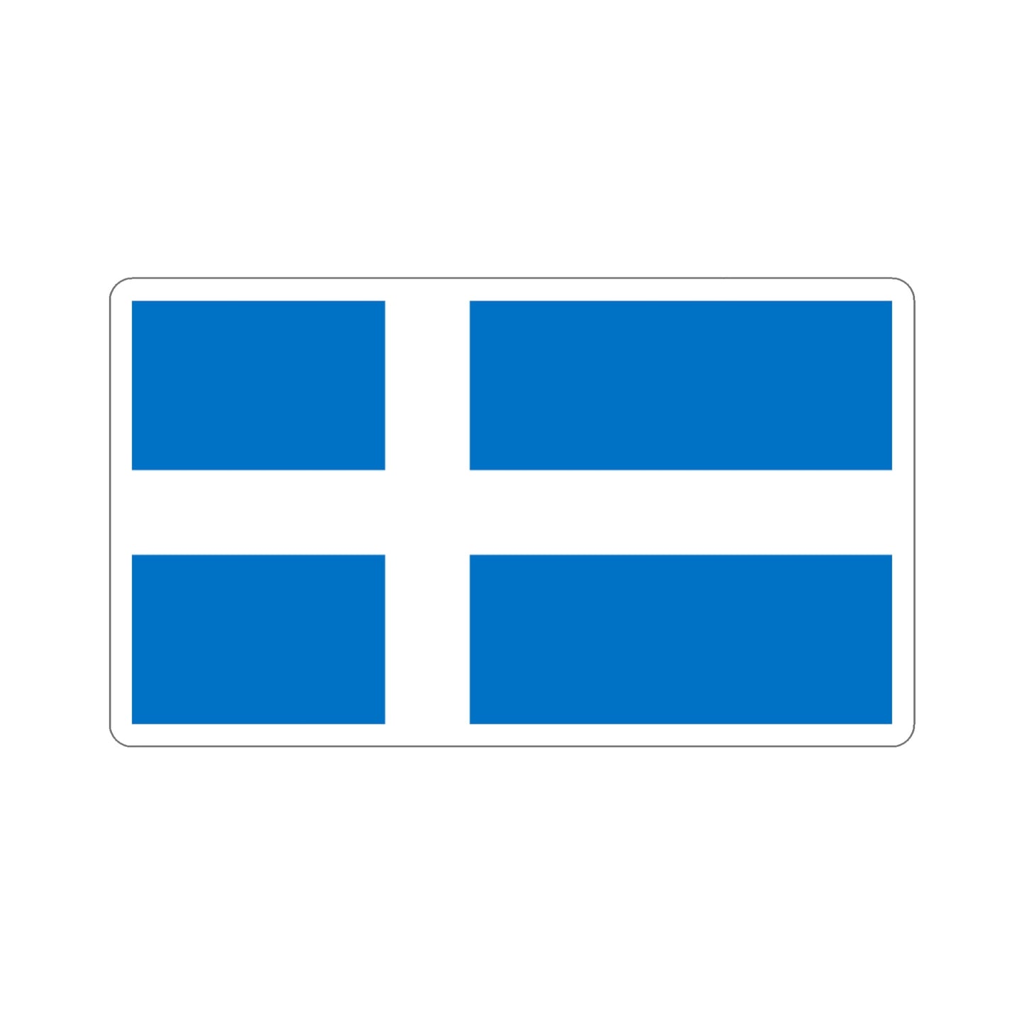 Flag of Pärnu Estonia STICKER Vinyl Die-Cut Decal-3 Inch-The Sticker Space