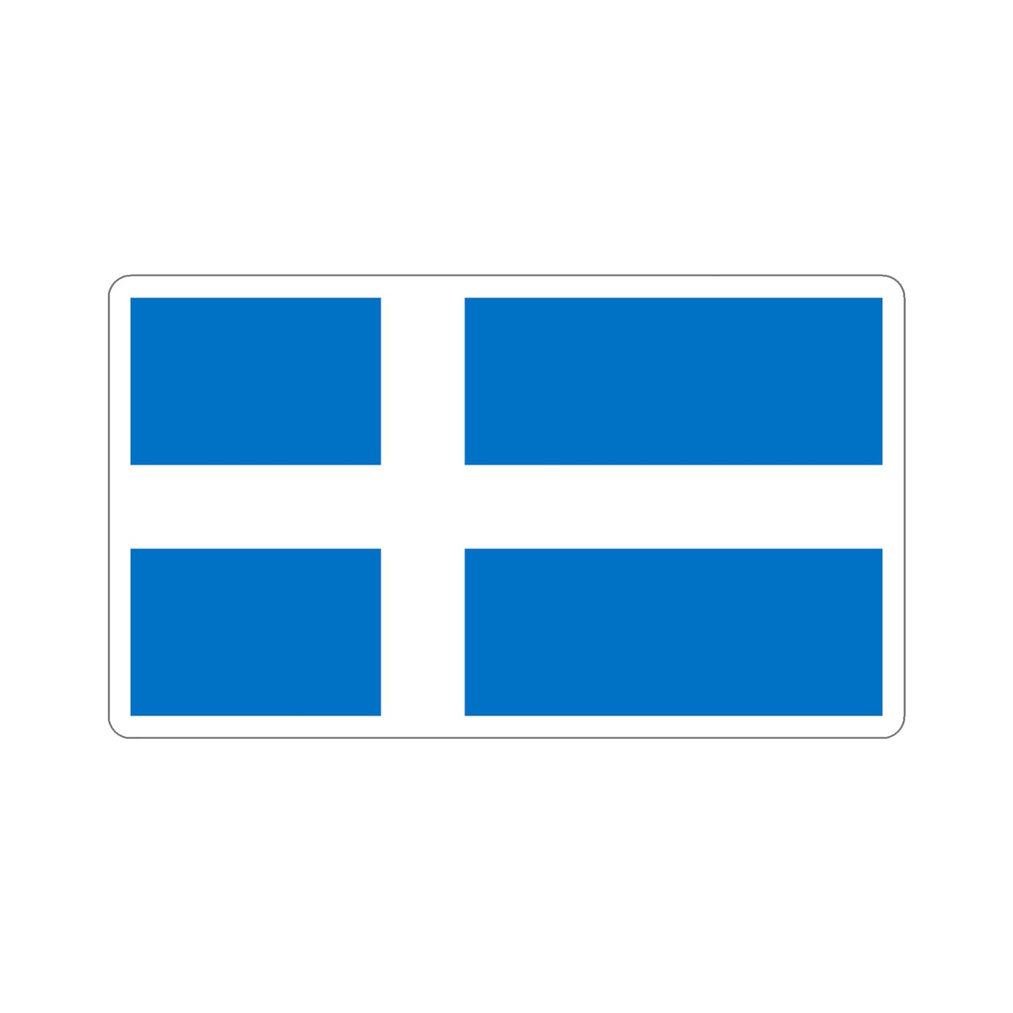 Flag of Pärnu Estonia STICKER Vinyl Die-Cut Decal-4 Inch-The Sticker Space