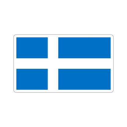 Flag of Pärnu Estonia STICKER Vinyl Die-Cut Decal-4 Inch-The Sticker Space