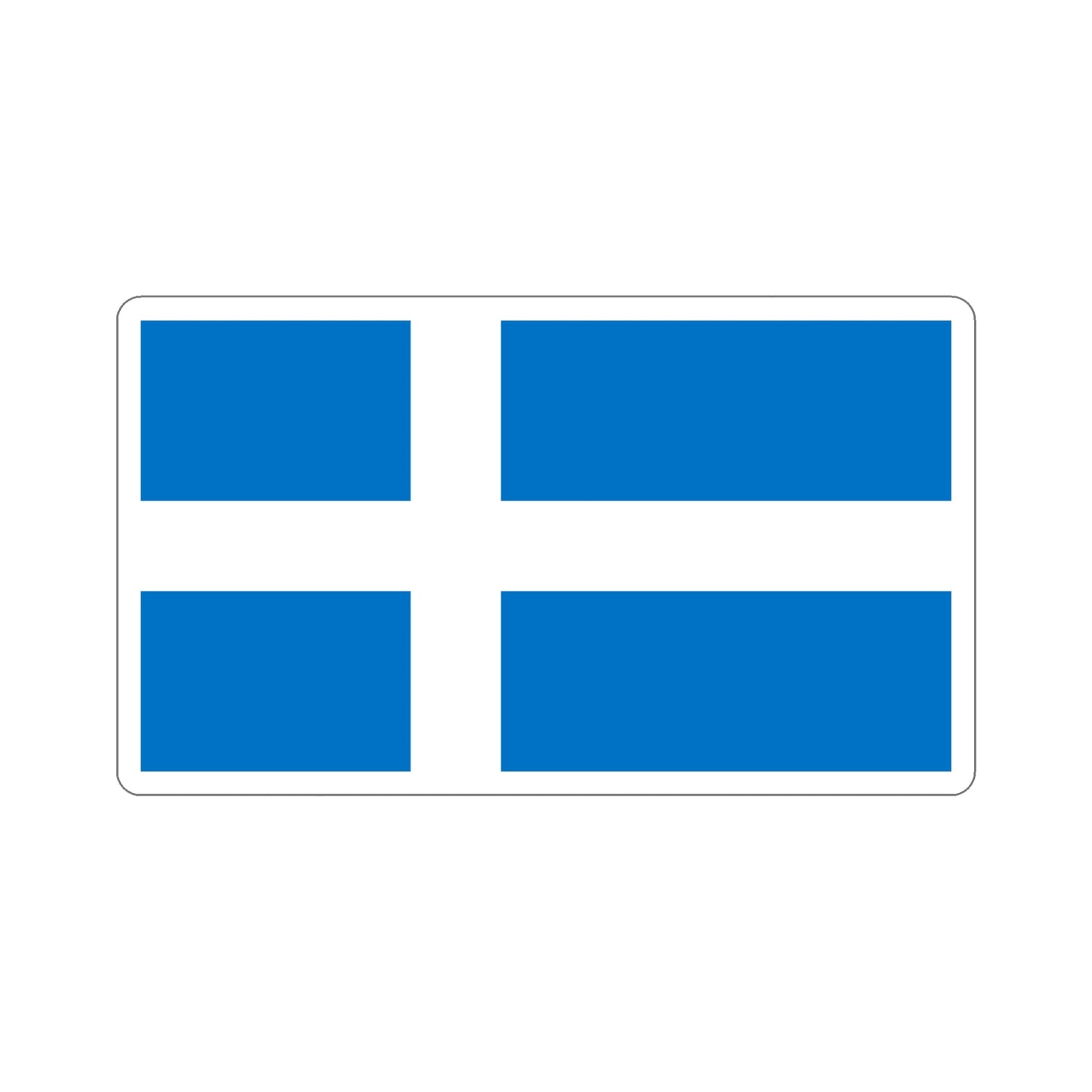 Flag of Pärnu Estonia STICKER Vinyl Die-Cut Decal-5 Inch-The Sticker Space