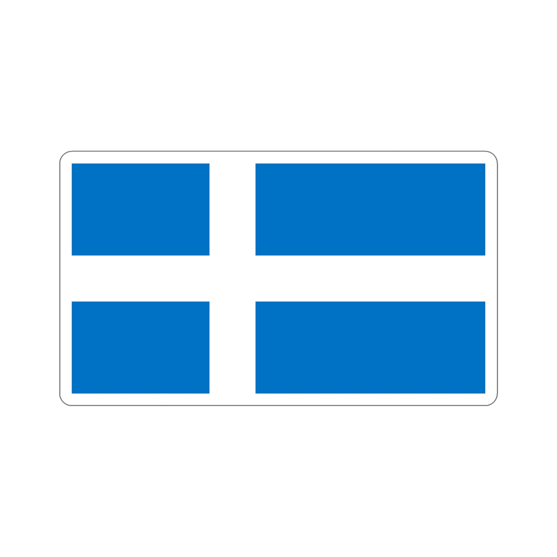 Flag of Pärnu Estonia STICKER Vinyl Die-Cut Decal-5 Inch-The Sticker Space