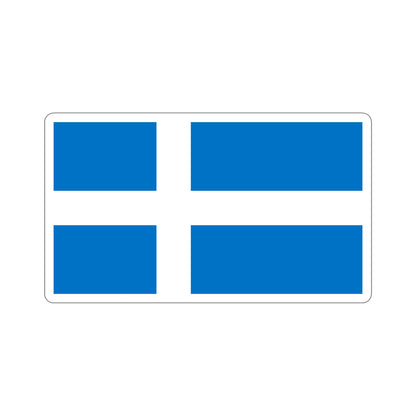 Flag of Pärnu Estonia STICKER Vinyl Die-Cut Decal-5 Inch-The Sticker Space