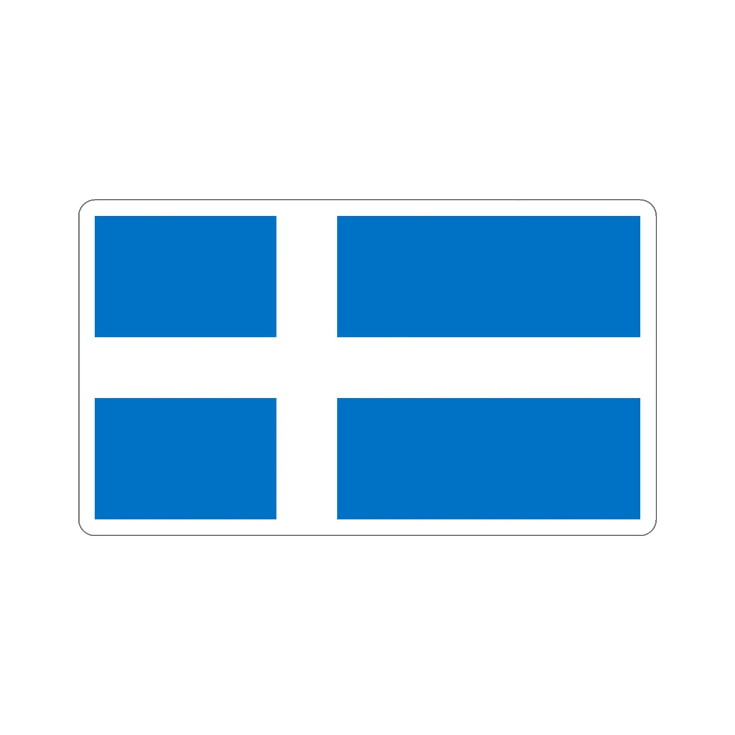 Flag of Pärnu Estonia STICKER Vinyl Die-Cut Decal-6 Inch-The Sticker Space