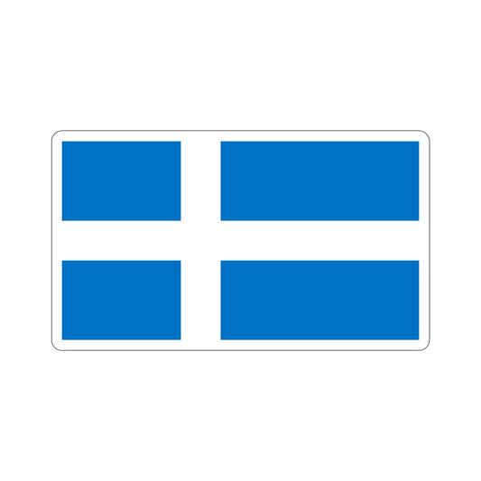 Flag of Pärnu Estonia STICKER Vinyl Die-Cut Decal-6 Inch-The Sticker Space