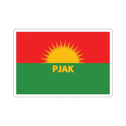 Flag of Partiya Jiyana Azad a Kurdistanê (Iran) STICKER Vinyl Die-Cut Decal 3 Inch - The Sticker Space