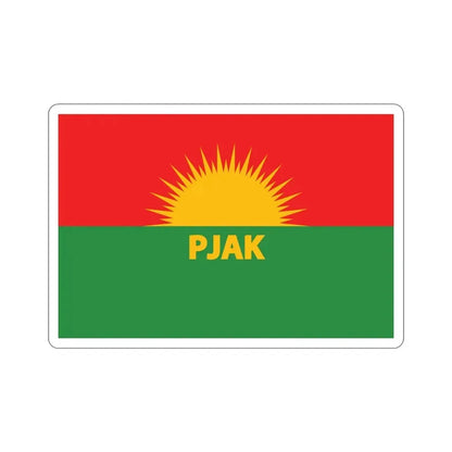 Flag of Partiya Jiyana Azad a Kurdistanê (Iran) STICKER Vinyl Die-Cut Decal 3 Inch - The Sticker Space
