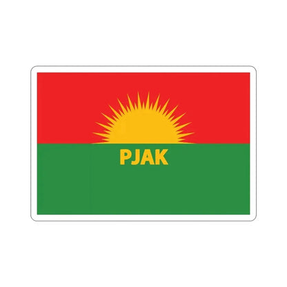 Flag of Partiya Jiyana Azad a Kurdistanê (Iran) STICKER Vinyl Die-Cut Decal 4 Inch - The Sticker Space