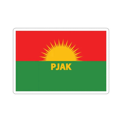 Flag of Partiya Jiyana Azad a Kurdistanê (Iran) STICKER Vinyl Die-Cut Decal 4 Inch - The Sticker Space