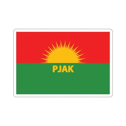 Flag of Partiya Jiyana Azad a Kurdistanê (Iran) STICKER Vinyl Die-Cut Decal 5 Inch - The Sticker Space