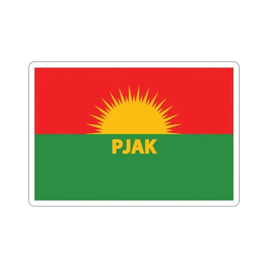 Flag of Partiya Jiyana Azad a Kurdistanê (Iran) STICKER Vinyl Die-Cut Decal 6 Inch - The Sticker Space