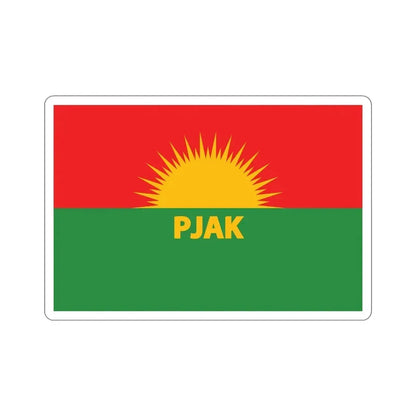 Flag of Partiya Jiyana Azad a Kurdistanê (Iran) STICKER Vinyl Die-Cut Decal 6 Inch - The Sticker Space