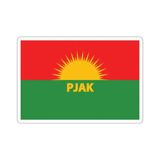 Flag of Partiya Jiyana Azad a Kurdistanê (Iran) STICKER Vinyl Die-Cut Decal 6 Inch - The Sticker Space