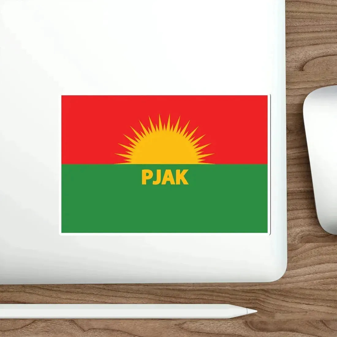 Flag of Partiya Jiyana Azad a Kurdistanê (Iran) STICKER Vinyl Die-Cut Decal - The Sticker Space