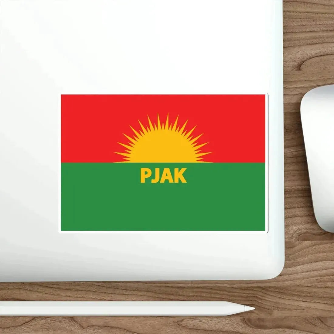 Flag of Partiya Jiyana Azad a Kurdistanê (Iran) STICKER Vinyl Die-Cut Decal - The Sticker Space
