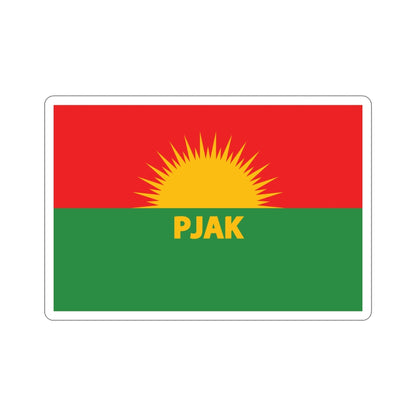 Flag of Partiya Jiyana Azad a Kurdistanê (Iran) STICKER Vinyl Die-Cut Decal-4 Inch-The Sticker Space