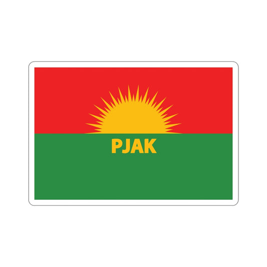 Flag of Partiya Jiyana Azad a Kurdistanê (Iran) STICKER Vinyl Die-Cut Decal-6 Inch-The Sticker Space