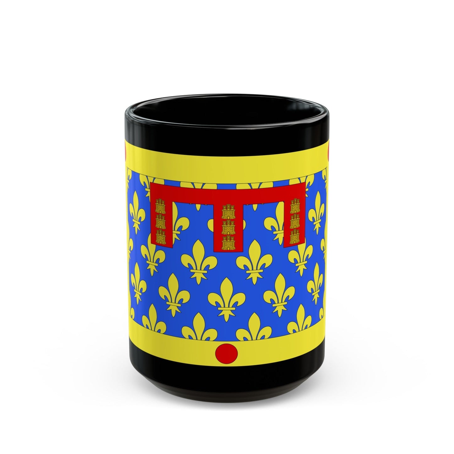 Flag of Pas de Calais France 2 - Black Coffee Mug-15oz-The Sticker Space