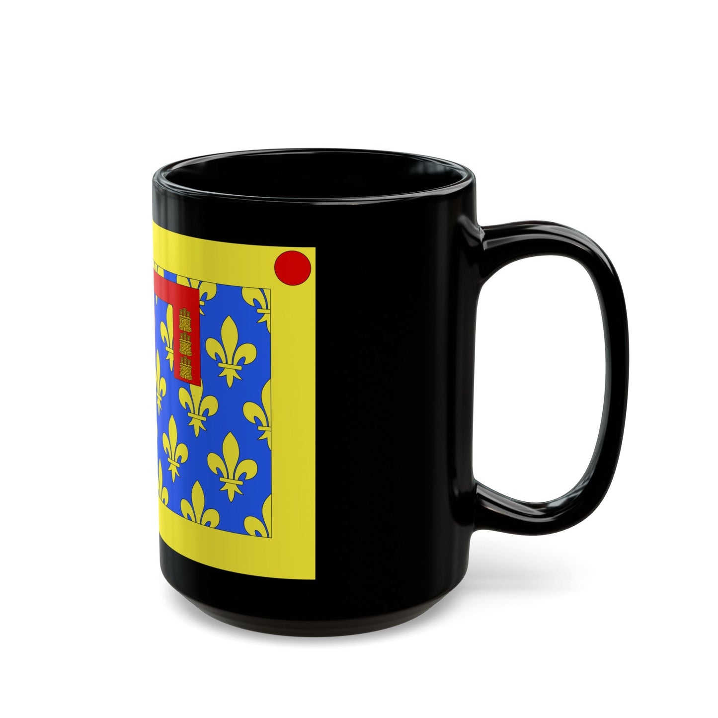 Flag of Pas de Calais France 2 - Black Coffee Mug-The Sticker Space