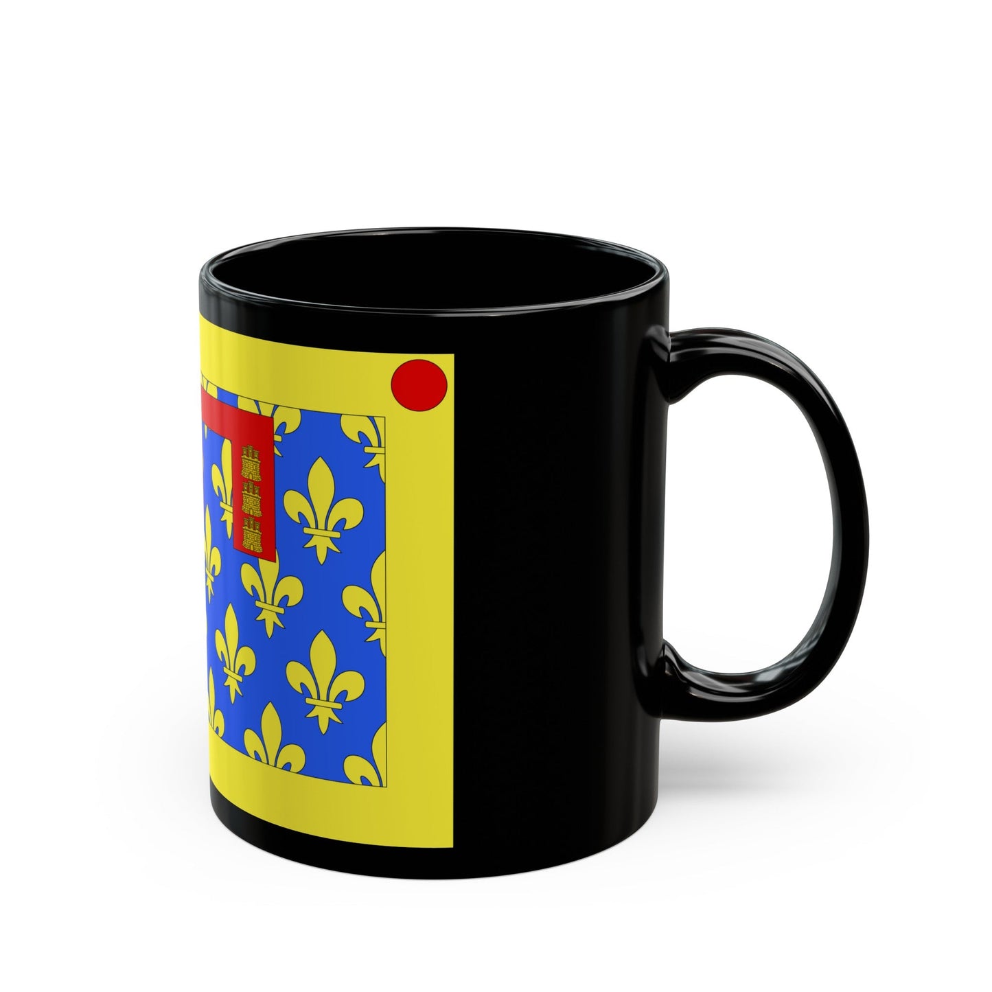 Flag of Pas de Calais France 2 - Black Coffee Mug-The Sticker Space