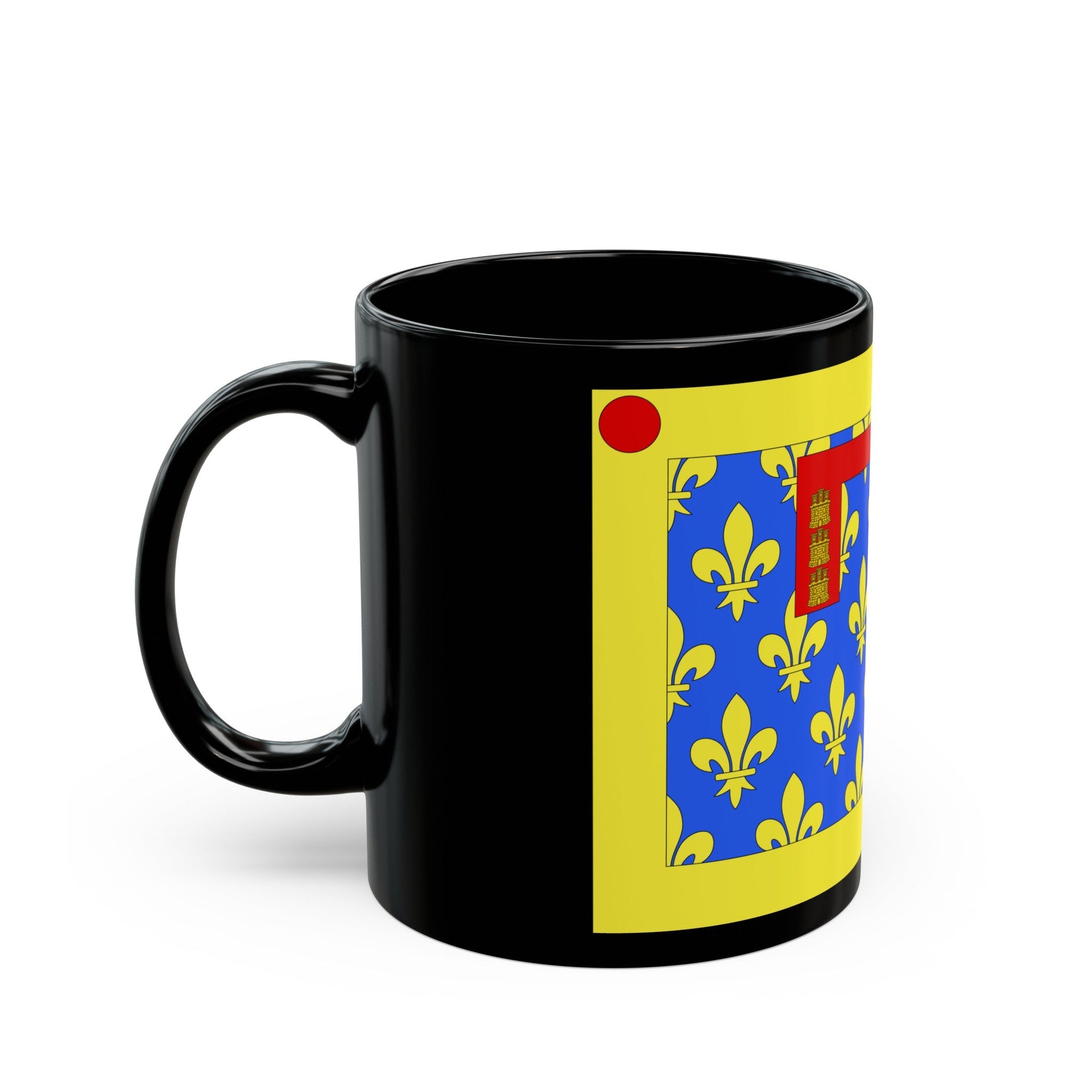 Flag of Pas de Calais France 2 - Black Coffee Mug-The Sticker Space